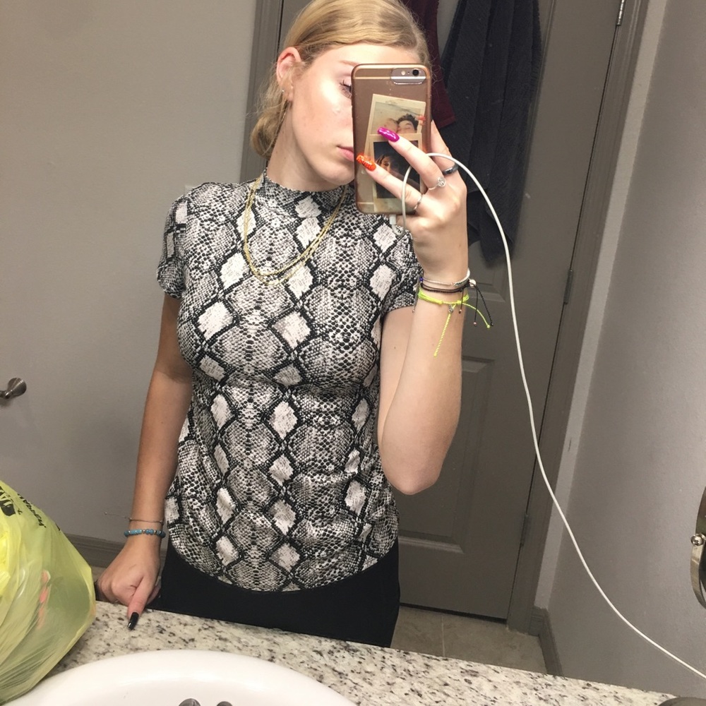 Olivea rae snake skin top